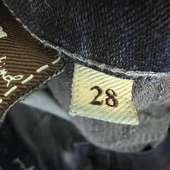 7 For All Mankind Women's Sz 28 The Skinny Bootcut Jeans Dark Wash Stretch Denim - Picture 4 of 11